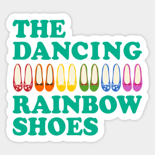 The Dancing Rainbow Shoes Sticker